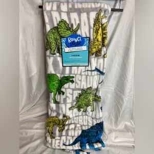 Bounce House Dinosaur Throw Blanket NWT